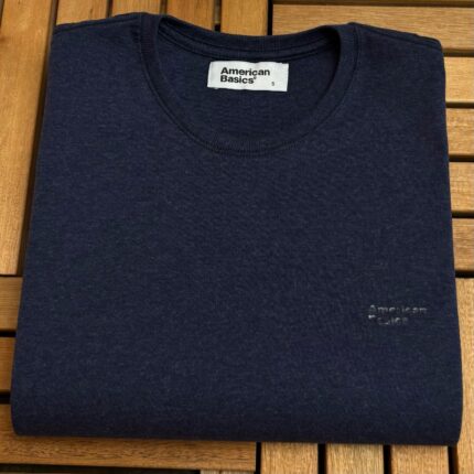 CAMISETA  100% ALGODÃO MENEGOTTI STONED AZUL MARINHO
