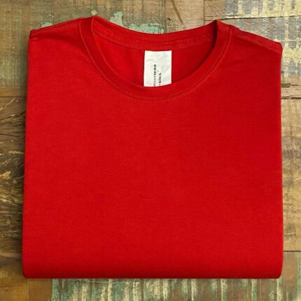 CAMISETA ALGODÃO EGÍPCIO VERMELHA