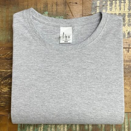 CAMISETA ALGODÃO EGÍPCIO CINZA MESCLA